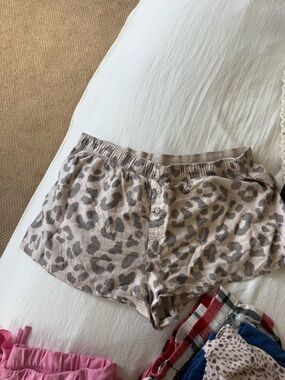 Colsie Leopard Print Pajama Shorts